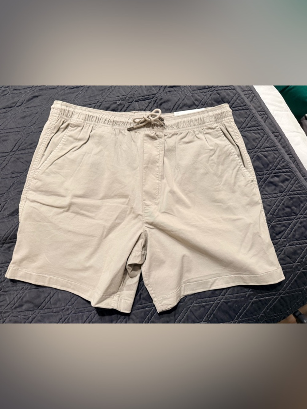 American Eagle Outfitters Beige Drawstring Trekker Shorts